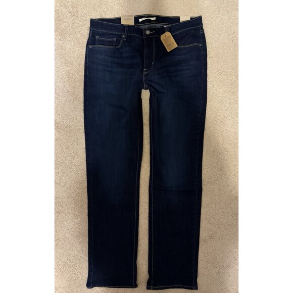 Levi Classic Straight Jeans SIze 14 W32 L30 5 Pocket Stretch NEW with tags $60 - Picture 3 of 8